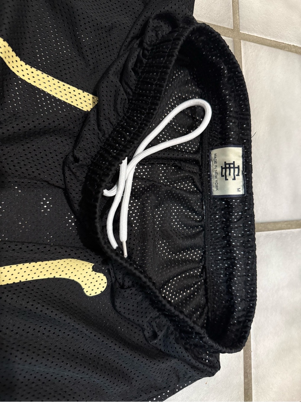 Eric Emanuel EE Basic Short 'Black Bones' Mesh Basketball Shorts (M) like new - Picture 3 of 8